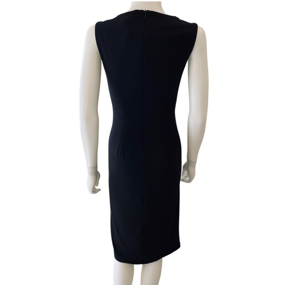 Carmen Marc Valvo Black Dress with Gold Studs - Picture 2 of 5